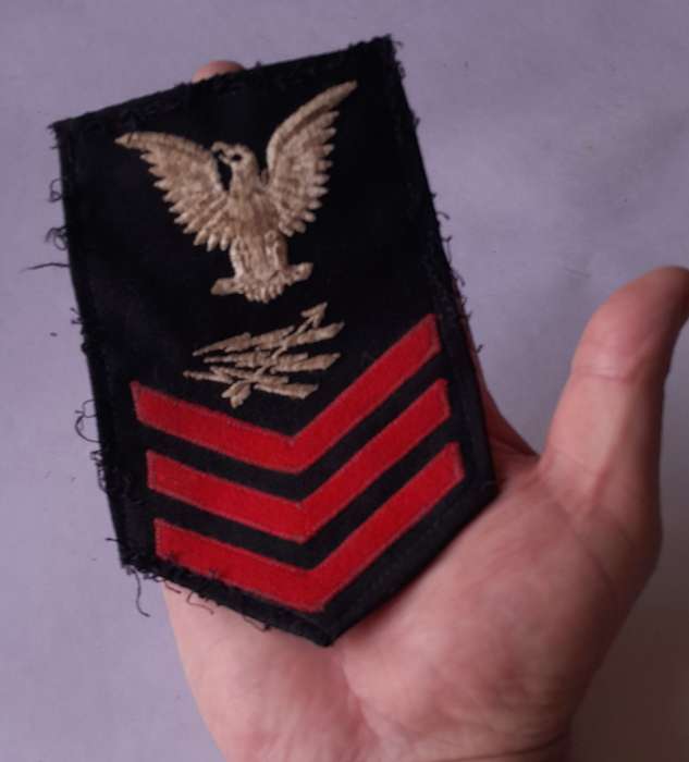 WW2 US Navy Radarman First Class Rating Patch (Large).