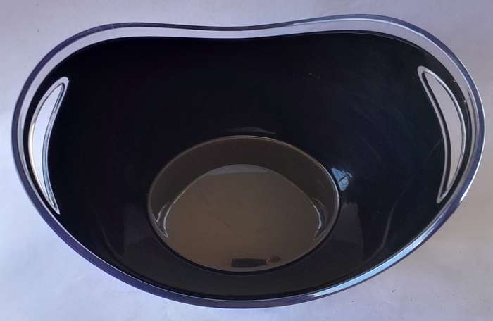 Vintage Luc Belaire Black Lucite Ice Bucket (Large). 34.5 cm.
