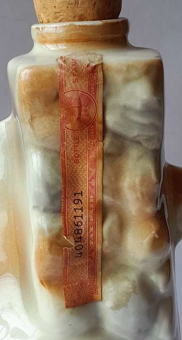 Vintage 1970 Jim Beam Tombstone Arizona Ceramic Decanter. 28cm.