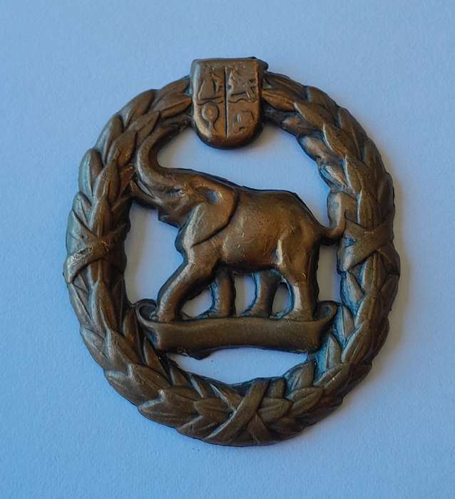 WW2 SA Native Military Corps Cap Badge.  No Lugs.