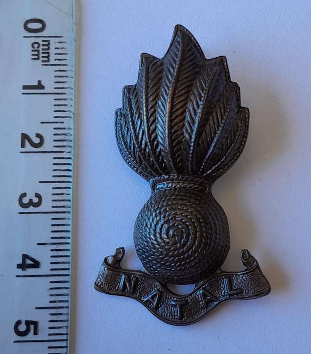 Early Natal Field Artillery Beret Badge.  1 Pin Intact.