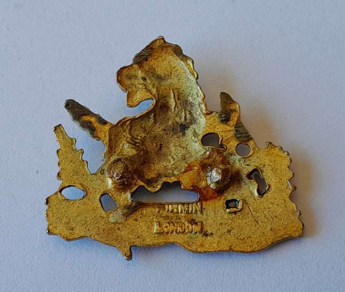 Rhodesia British South African Police Badge.  No Lugs.