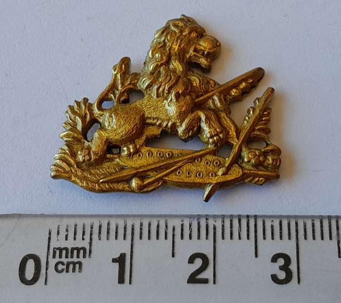 Rhodesia British South African Police Badge.  No Lugs.