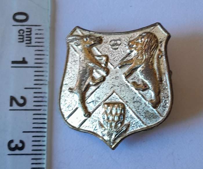 Pretoria Highlanders Badge.  No Lugs.