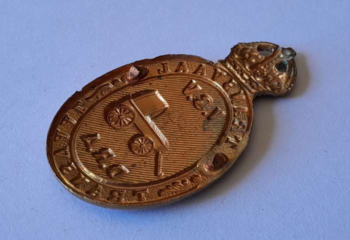 Early Transvaal Defense Rifle Association Cap Badge.  No Lugs.