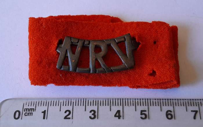 WW2 SA Union Defense Force National Reserve of Volunteers Shoulder Title.