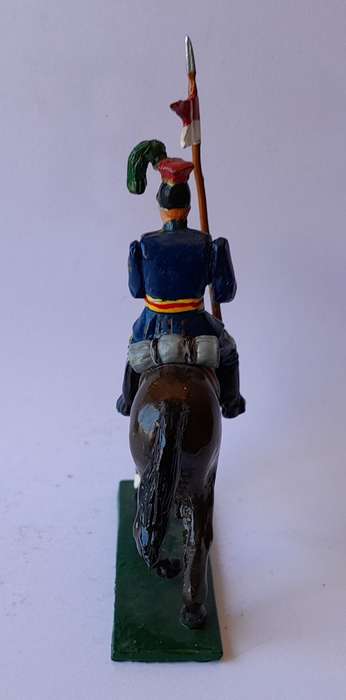 Zulu War Cavalryman Lead Figurine.  8cm