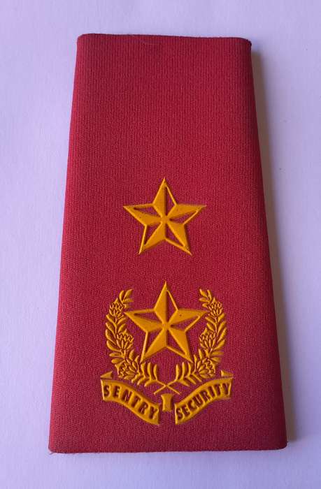 Vintage Sentry Security Rank Shoulder Board.
