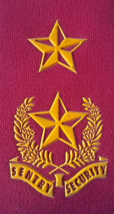 Vintage Sentry Security Rank Shoulder Board.