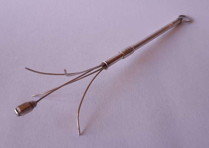 1920's Solid Silver Swizzle Stick By Francis Webb. Birmingham, 1928.
