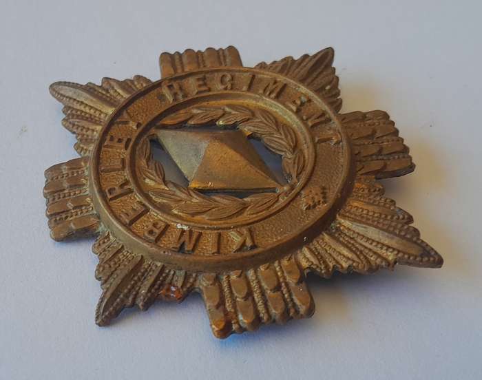 Early Kimberly Regiment Cap Badge.  Pin Intact.
