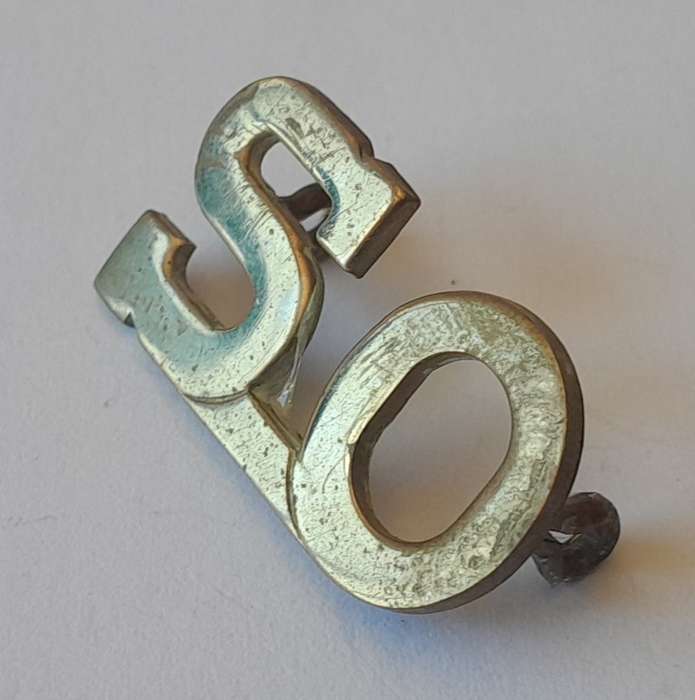 Early SA Army Student Officer Shoulder Title.  Lugs Intact.