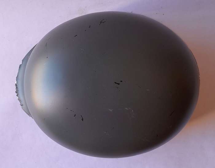 Fibre Glass Replica Shell of a German Stahlhelm Helmet.  Some Wear.