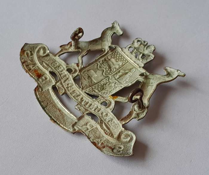 Early South African Railways SAR/SAS Cap Badge.  Lugs Intact.