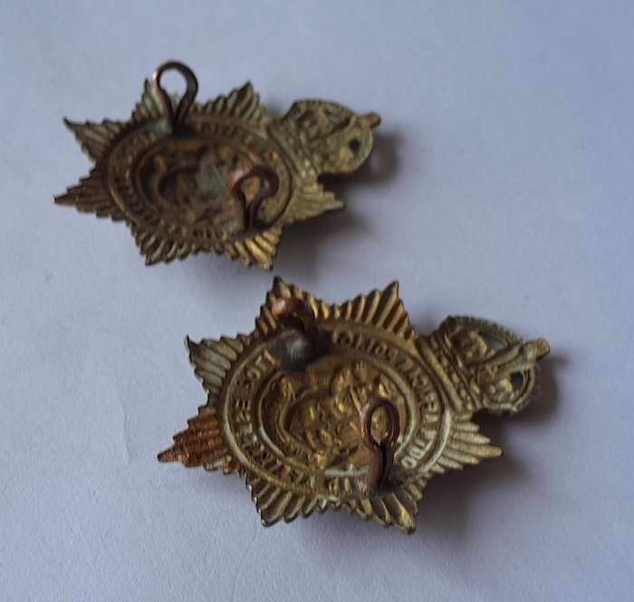 Pair SA Union SA Police Badges.  Lugs Intact.