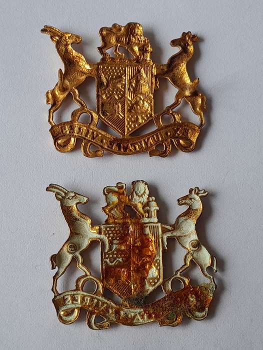 Pair SADF Warrant Officer Rank Badges.