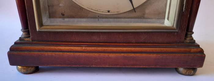 Antique Gustav Becker Mantel Clock in Mahogany Case. Working Condition.