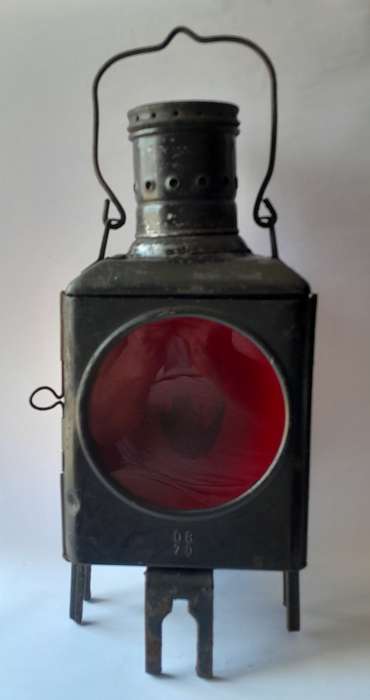 Rare Vintage Deutsche Bahn Railway Lamp. Original and Complete. 51cm.