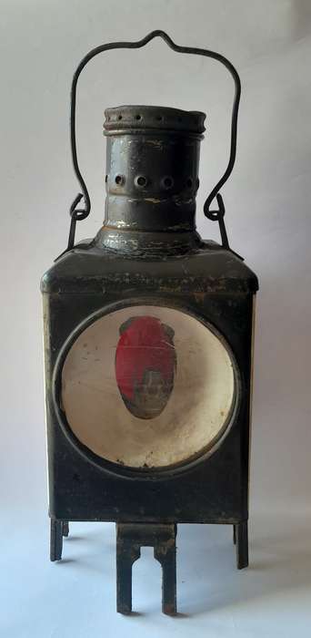 Rare Vintage Deutsche Bahn Railway Lamp. Original and Complete. 51cm.