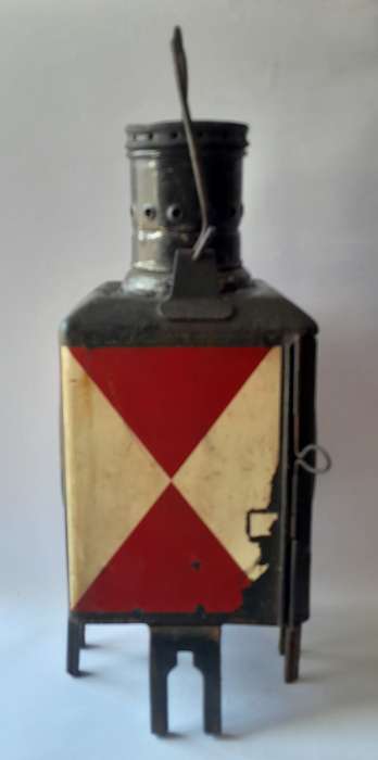 Rare Vintage Deutsche Bahn Railway Lamp. Original and Complete. 51cm.