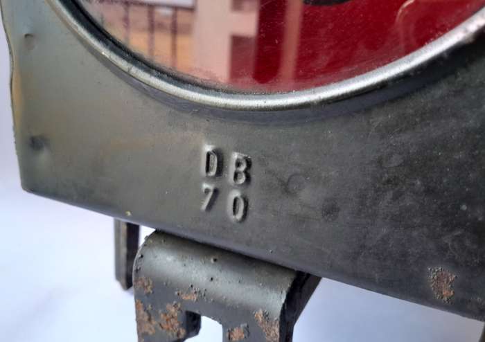 Rare Vintage Deutsche Bahn Railway Lamp. Original and Complete. 51cm.