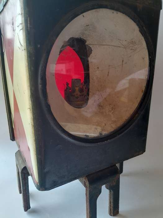 Rare Vintage Deutsche Bahn Railway Lamp. Original and Complete. 51cm.