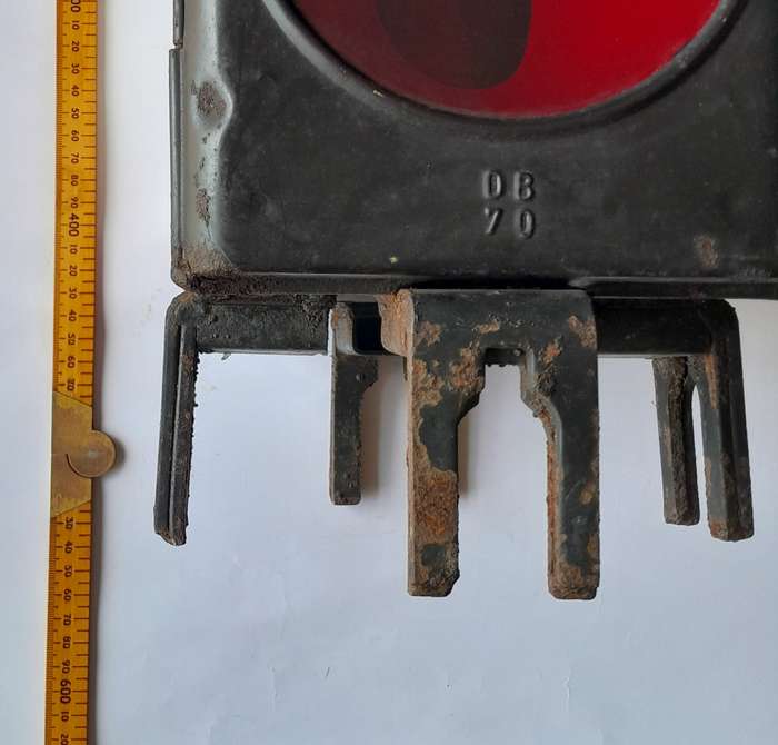 Rare Vintage Deutsche Bahn Railway Lamp. Original and Complete. 51cm.