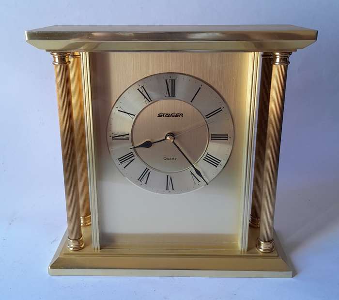 Vintage West German Staiger Mantel Clock. 22x22cm.