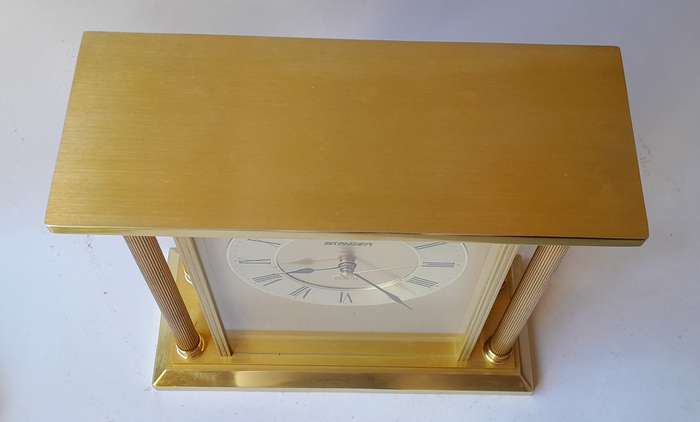 Vintage West German Staiger Mantel Clock. 22x22cm.