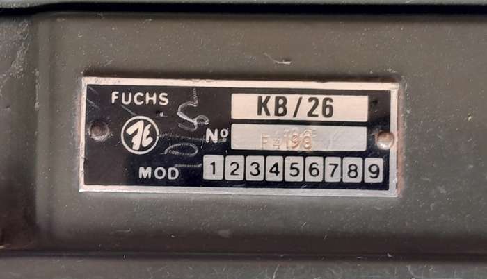 SADF 1970's / 80's Border War Fuchs B25/26 Field Radio.