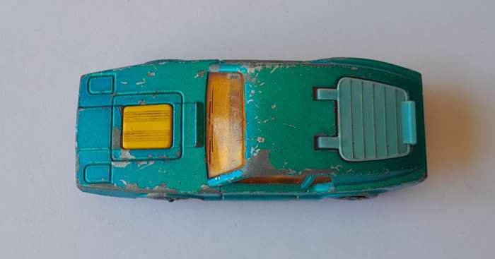 1973 Lesney Matchbox Die-Cast Saab Sonett III.  Opening Boot.