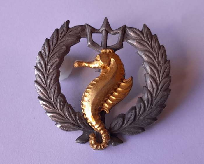 SA Navy Independent Ships & Air/Sea Rescue Flotilla Breast Badge.  Pins Intact.