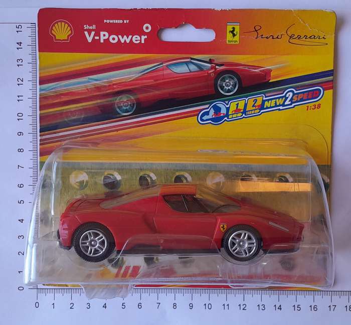 Hot Wheels Shell V-Power Ferrari Enzo. Scale 1/38 (12cm). Sealed In Original Packaging.