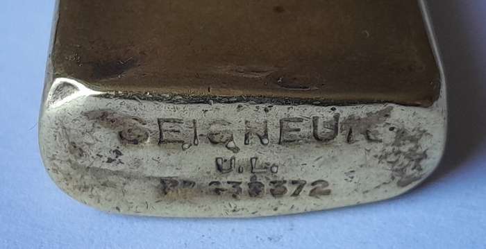 WW2 "Seigneur" Brass Trench Lighter.