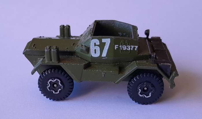 1970's Playart Die Cast Army Scout Car. 6cm.