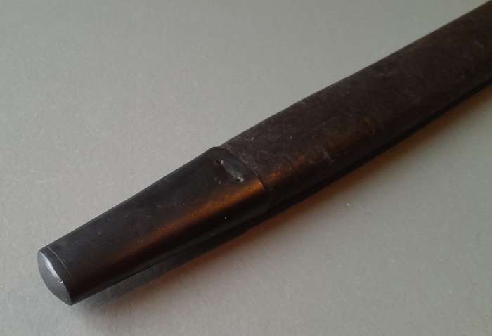 South African Police Pattern 1907 Parkerized Bayonet With Scabbard.