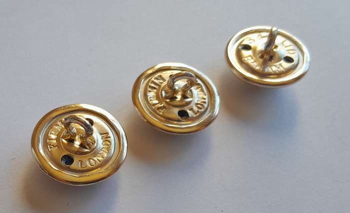 3 x Royal Scots Dress Buttons.