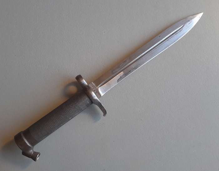 Swedish M1896 Pattern All Steel Mauser Bayonet (No.001) With Scabbard.