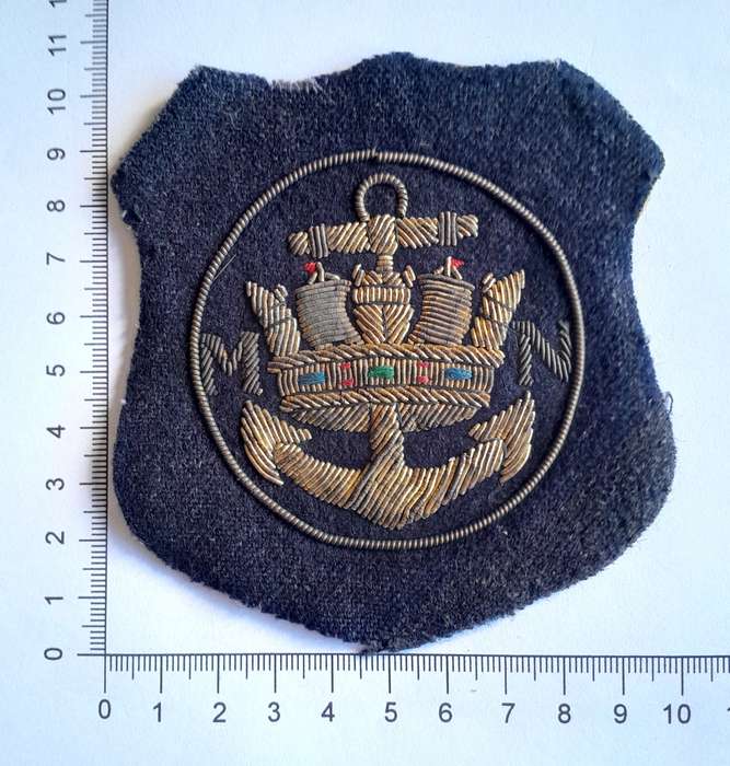 WW2 Merchant Navy Bullion Badge.
