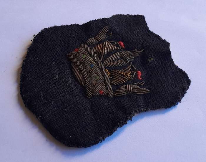 WW2 Merchant Navy Bullion Badge.