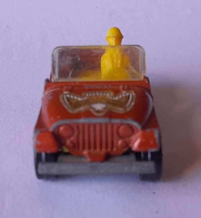 1980's Corgi Die Cast CJ-6 Jeep.  With Driver.
