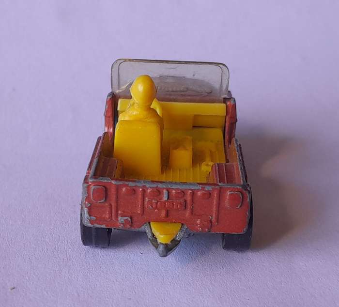 1980's Corgi Die Cast CJ-6 Jeep.  With Driver.