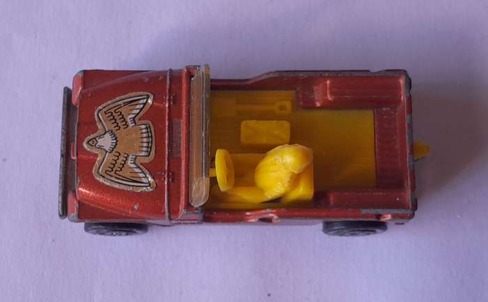 1980's Corgi Die Cast CJ-6 Jeep.  With Driver.