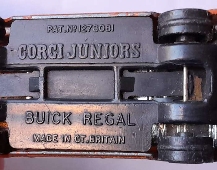 1970's Corgi Juniors Die Cast " Kojak" Buick Regal.
