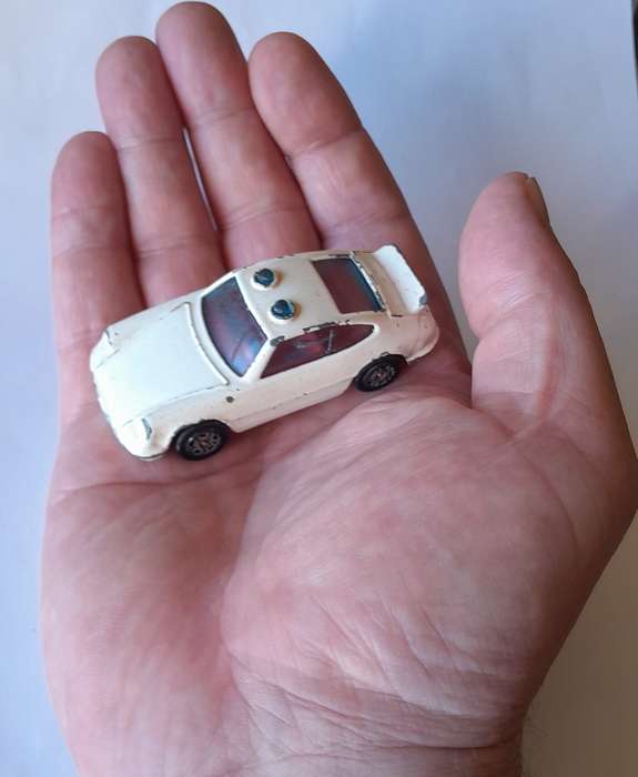 1980's Corgi Juniors Die Cast Porsche Carrera Police Car.