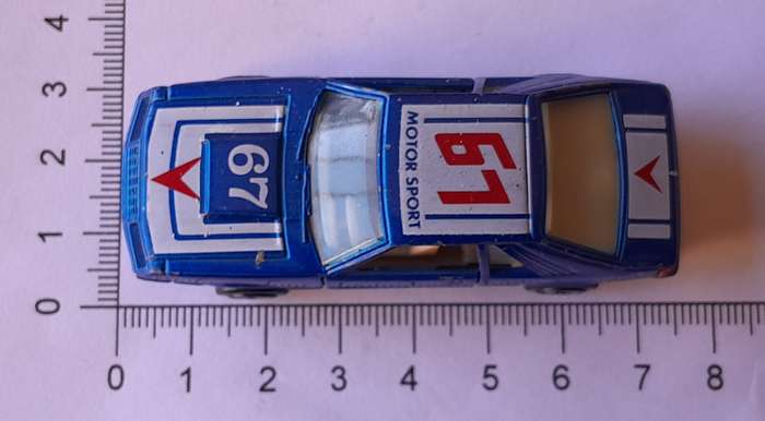 1980's Yatming Die Cast Ford Mustang Cobra.  No 1067.  Opening Doors.