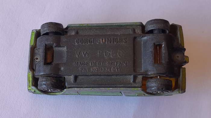 1970's Corgi Juniors Die Cast VW Polo.  Opening Doors.