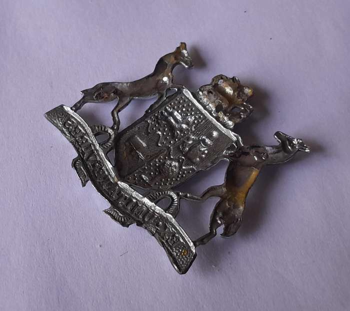 SADF Warrant Officer 2 Chromed Badge.  No Pins.