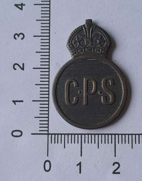WW2 SA Civil Protection Services Numbered Badge.  No Clasp.
