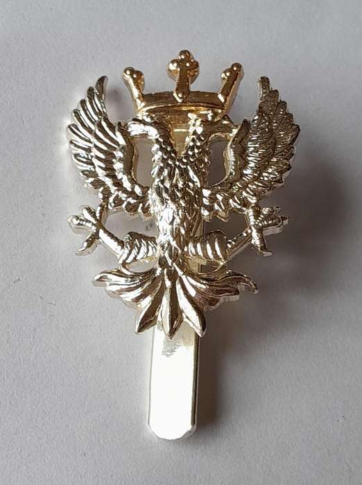 British Mercian Brigade Anodised Aluminium Badge.  JR Gaunt.  Slider Intact.